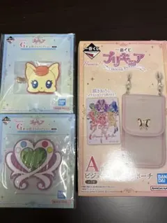 プリキュア 一番くじ ショルダーポーチ クリップ コースター