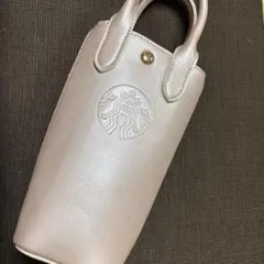 スターバックス　SAKURA2026　ボトルショルダーバ ッグメタリックピンク
