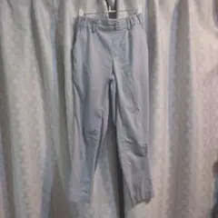 小さいサイズ♪フェリシモ メッシュテーパードパンツ サックス／Ｓ【used】のサムネイル