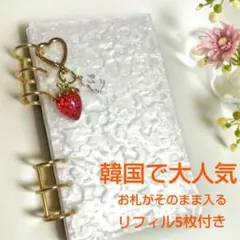 アクリルバインダー　リフィル5枚　a6 　バインダー貯金 　韓国　シール帳