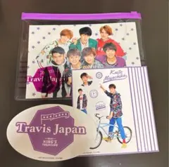 Travis Japan トラジャ ステッカー&クリアポーチ