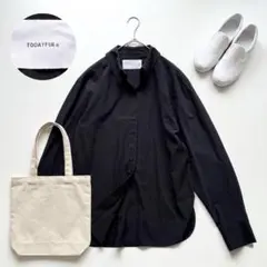 TODAYFUL Useful Chambray Shirts 黒 ブラックのサムネイル