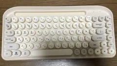 3COINS Bluetoothキーボード 丸型ワイヤレスキーボード