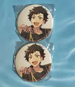 あんスタ　バラ缶　缶バッジ　プライズ　鉄虎　2点セット