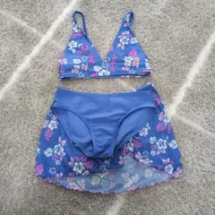 青花柄セパレート水着・ビキニ