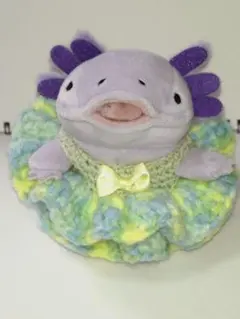 もちうぱmini用　二段フリルドレス　ハンドメイド⑦のサムネイル