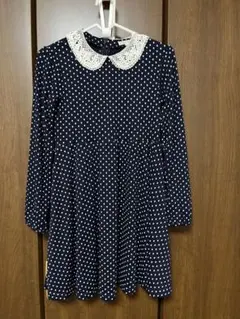 水玉ワンピース　3can4on 140size