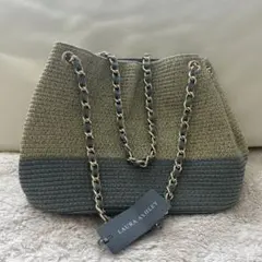 LAURA ASHLEY ローラアシュレイ　かごバッグ　ショルダーバッグ