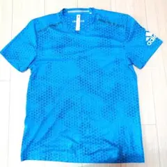 adidas climachill 青 Tシャツ M1442番