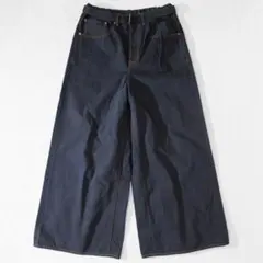Sacai サカイ 24 ベルテッド ワイドデニムパンツ 美品 バギー ジーンズのサムネイル