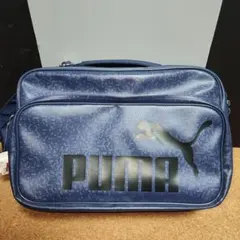 PUMA ショルダーバッグ スポーツバッグ エナメルバッグ ネイビー