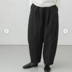 【╰(*´︶`*)╯さま専用】かぐれ　コットンボリュームパンツ　BLACK