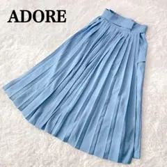ADORE アドーア スカート プリーツ セパレート オーバースカート マキシ丈