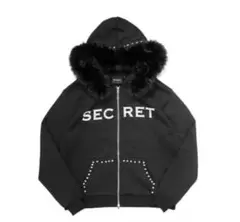 即完売‼️ヤングパトラ着用 SECRET ファー付きジッパーパーカー - メルカリ