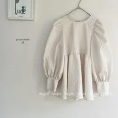 prose verse フラワージャガードペプラムブラウス