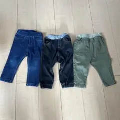 ベビーパンツ3点セット　サイズ80㎝　無印良品　アカチャンホンポ