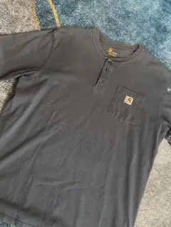 Carhartt ヘンリーネック Tシャツ ダークグレー