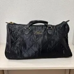 【美品】Private Label キルティングボストンバッグ ブラック 黒