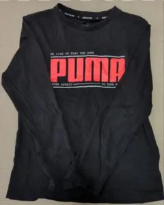 PUMA ブラック 長袖カットソー 140