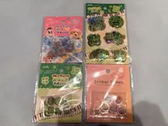 セリア おはじきシール カプセルシール 4点セット