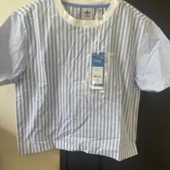 未使用　adidas IC5298 ストライプTシャツ S
