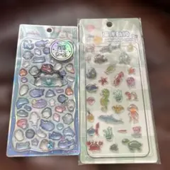 ジュエルプチドロップ　うみのなかまたち　光るシール　おまけ付き