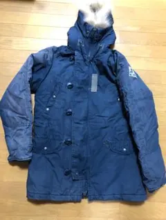 alpha n-3b ネイビー フェード品　L