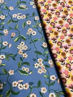 1♬年末セール・【2枚セット】キャスキッドソン・デニムラミネート生地