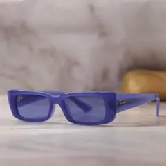 ray ban y2k スクエア モード サングラス ケース付き レア