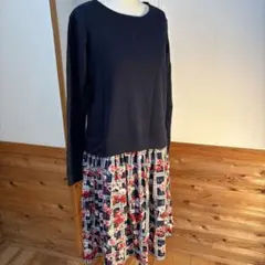 3can4onスカート切り替えワンピースMサイズ単品S3992
