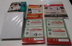 Canon　FUJIFILM　光沢写真用　L判 計121枚 スクエア真四角3枚
