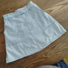 【ジャンク品】140cm PINK-latte デニムスカパン Sサイズ