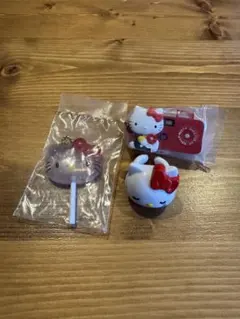 キティ ガチャガチャ　なつかしアイテム　ファッションリング　キャンディチャーム