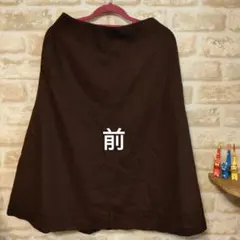 ユニクロ　スカート　紫　フレア