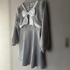 No.146 evelyn リボンミニワンピース　ガーリー