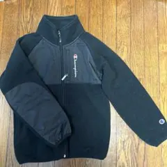 Champion フリースジャケット 140サイズ ブラック　防寒
