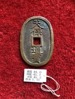 日本穴銭 天保通宝 会津短貝宝 - メルカリ
