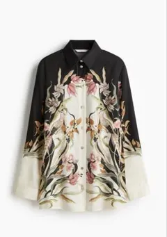 H&M 花柄長袖シャツ 新品未使用