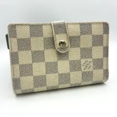 ​【シリアルMI1017】ルイヴィトン 二つ折り財布ダミエ アズール ヴィエノワ