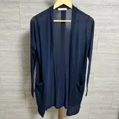 SHOO・LA・RUE カーディガン Lサイズ ロング丈 シアー素材