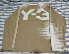 Y-3 グラフィック ニット セーター ベージュのサムネイル
