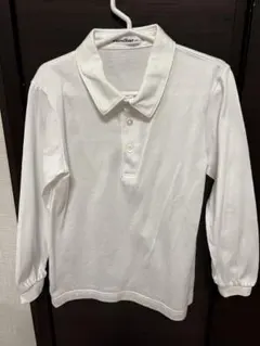 familiar 白 長袖ポロシャツ 120cm 日本製