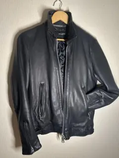 ナノユニバース　ブラックレザージャケット