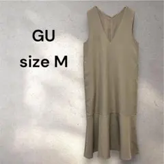 GU ジーユー マーメイド ジャンパー ドレス ワンピース スカート M