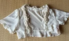 アイボリー フリル ボレロ　結婚式