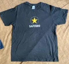 SAPPORO サッポロビール Tシャツ ブラック Lサイズ
