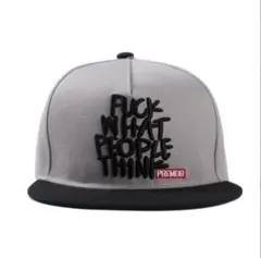 【再販無し】帽子　フリー　カジュアル　スポーツ　ユニセックス　刺繡　グレー　韓国