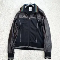 adidas アディダス　トラックジャケット ジャージ ブラック マルチカラーS