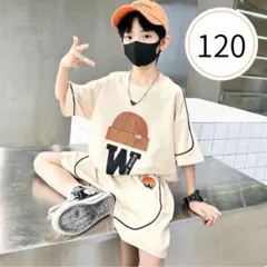 セットアップ　男の子　120　半袖　ハーフパンツ　キッズ　上下　夏　速乾　ダンス