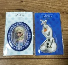 アナ雪　エルサ＆オラフのぷっくりシール